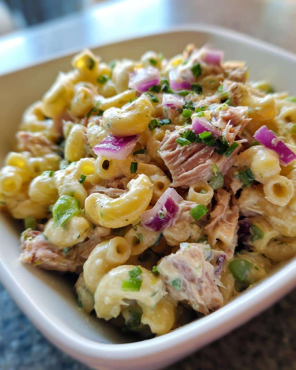 tuna macaroni salad - detail 1