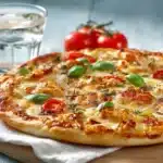 Spicy Pizza in einer ansprechenden Präsentation