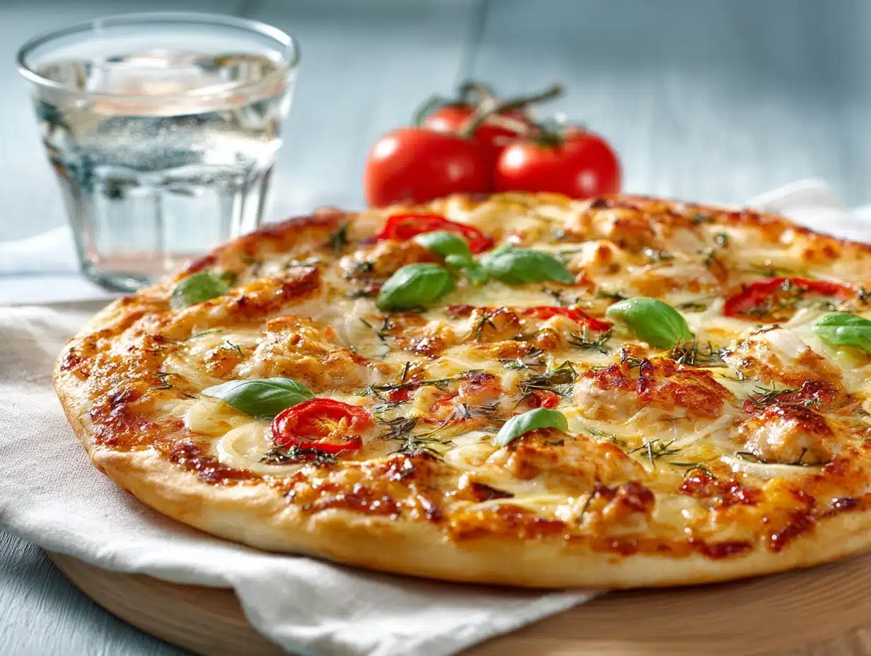 Spicy Pizza in einer ansprechenden Präsentation