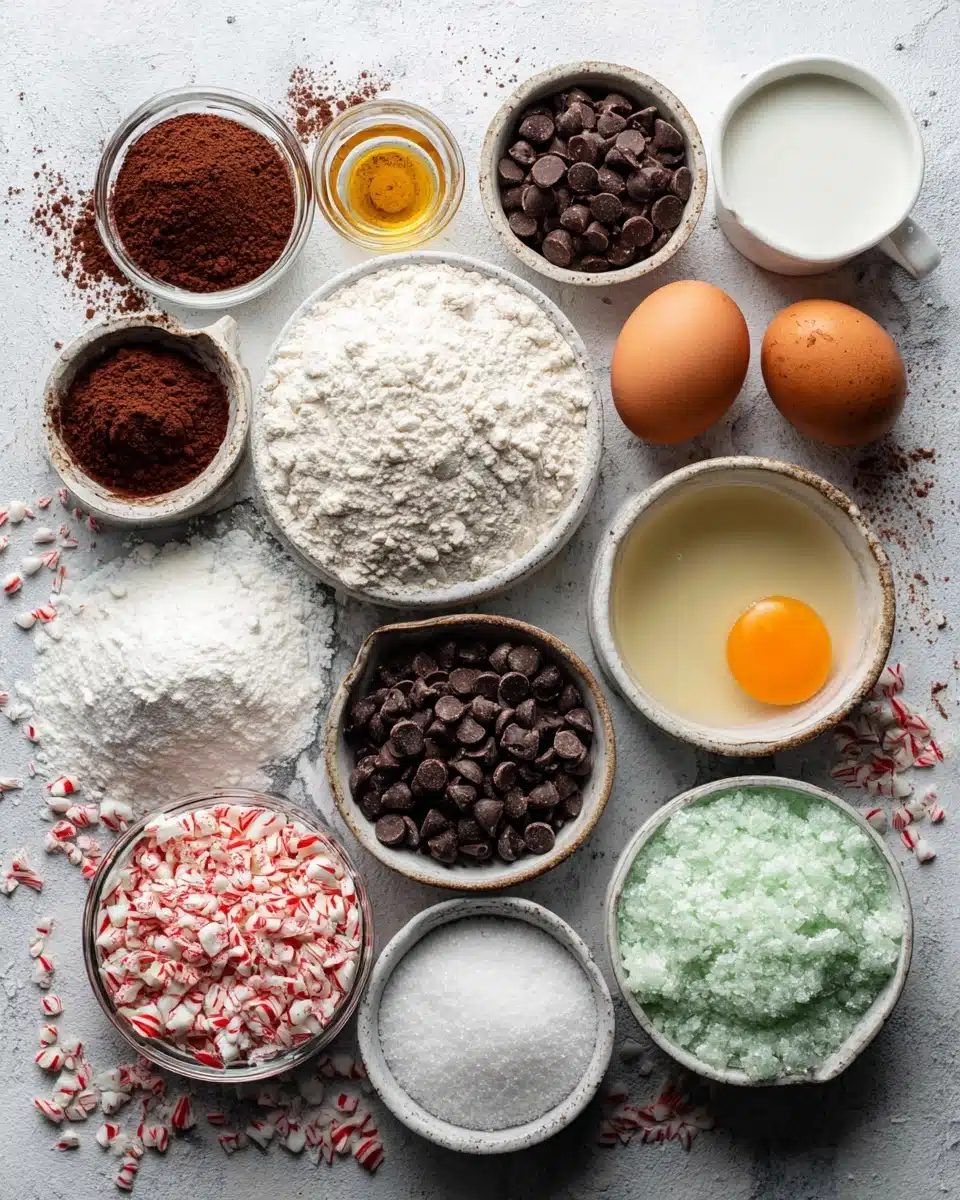 Zutaten für Muffins auf einem sauberen Tisch angeordnet